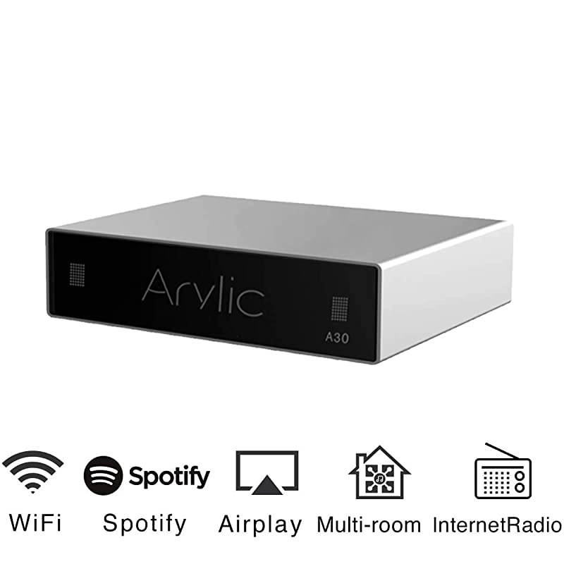 WiFi amp Bluetooth 50 Mini Stereo Amplifier 2 Channel Class D Amplifier for Home Audio Multiroom Digital Audio Speaker Amp A30