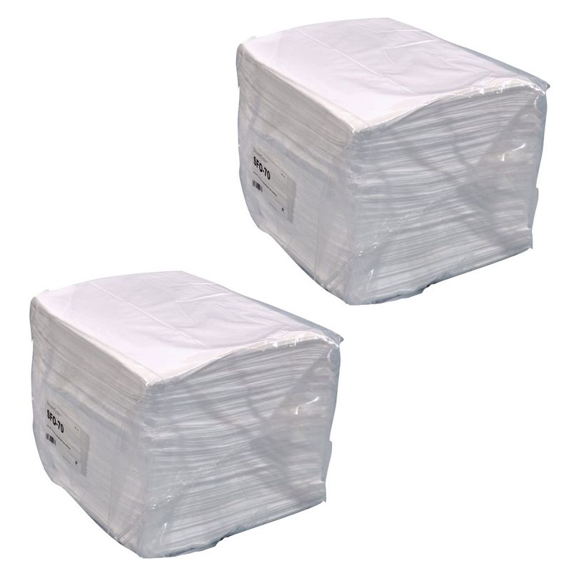 Streetfyter SFO-70 Heavy Duty 18 Inches Long x 16 Inches Wide Oil Only Sorbent Lightweight Pad, White (2 Pack)