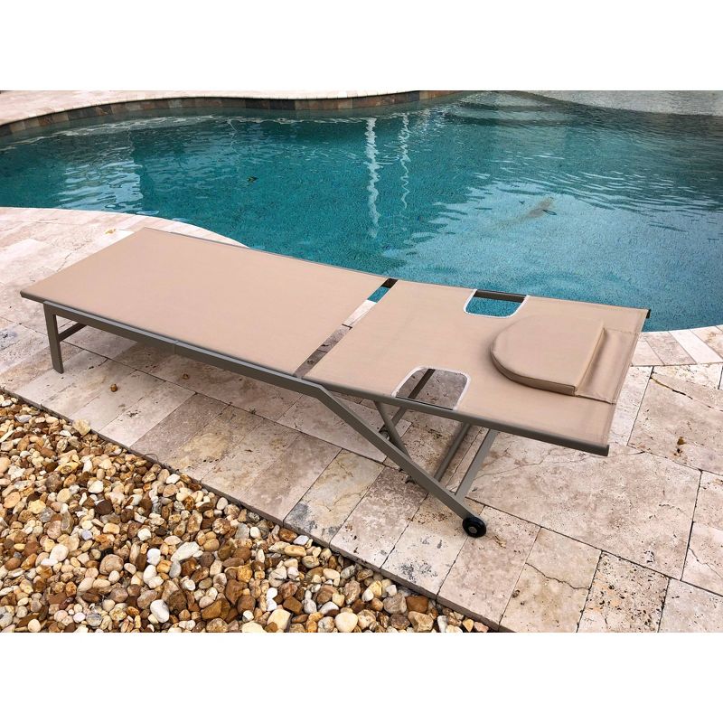 Chatham 2pk Chaise Lounge Tan/Taupe - Ostrich