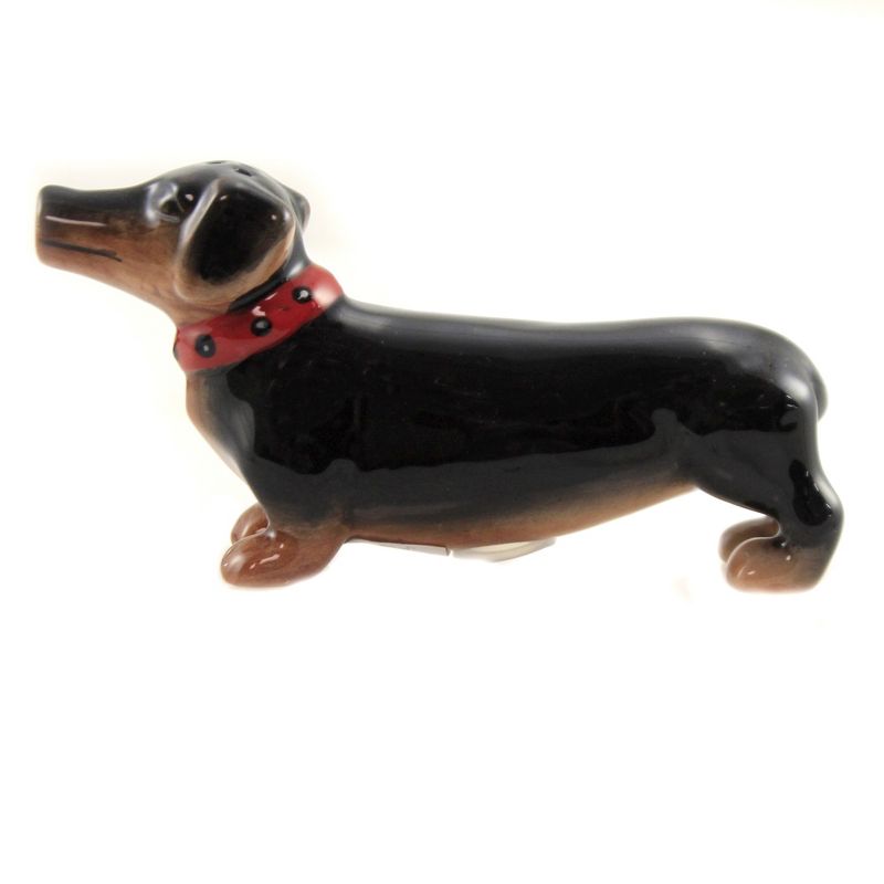Tabletop 2.25" A Long Love Affair Magnetic Dachshund Pacific Trading  -  Salt And Pepper Shaker Sets