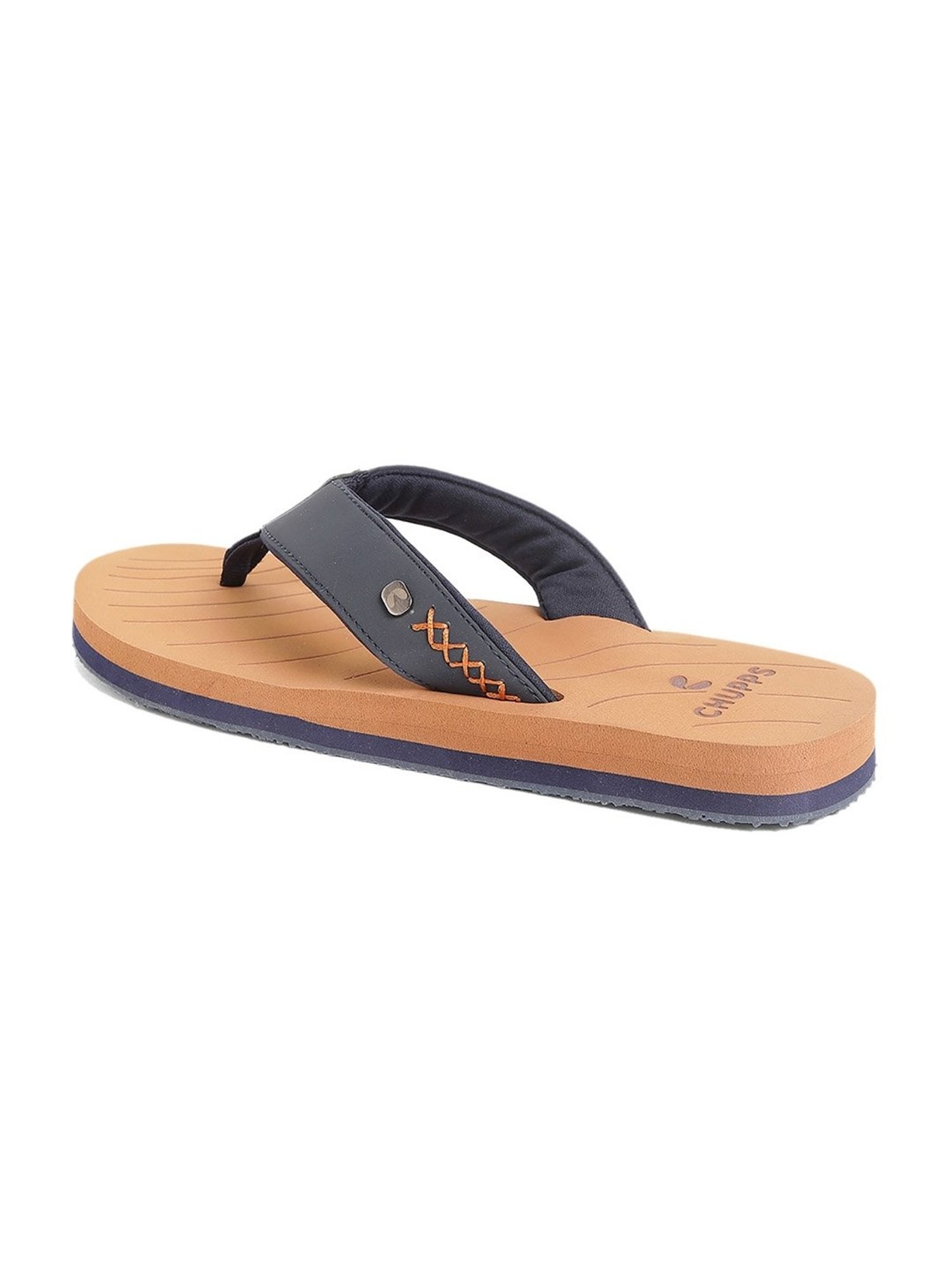 Chupps Men's Brown Flip Flops