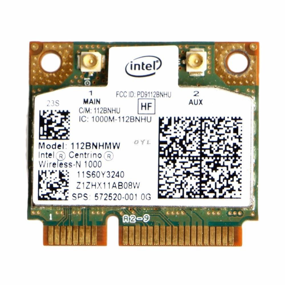 Intel Centrino Wireless-N 1000 802.11 b/g/n 112BNHMW Half PCI-E Mini Wifi Card