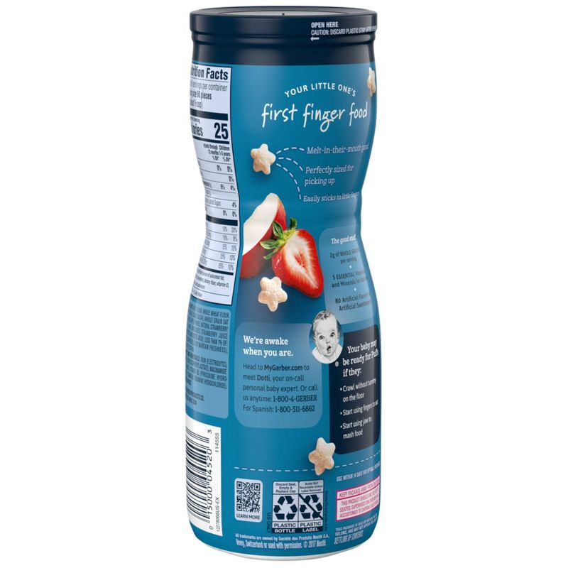 Gerber Strawberry Apple Baby Puffs - 1.48oz