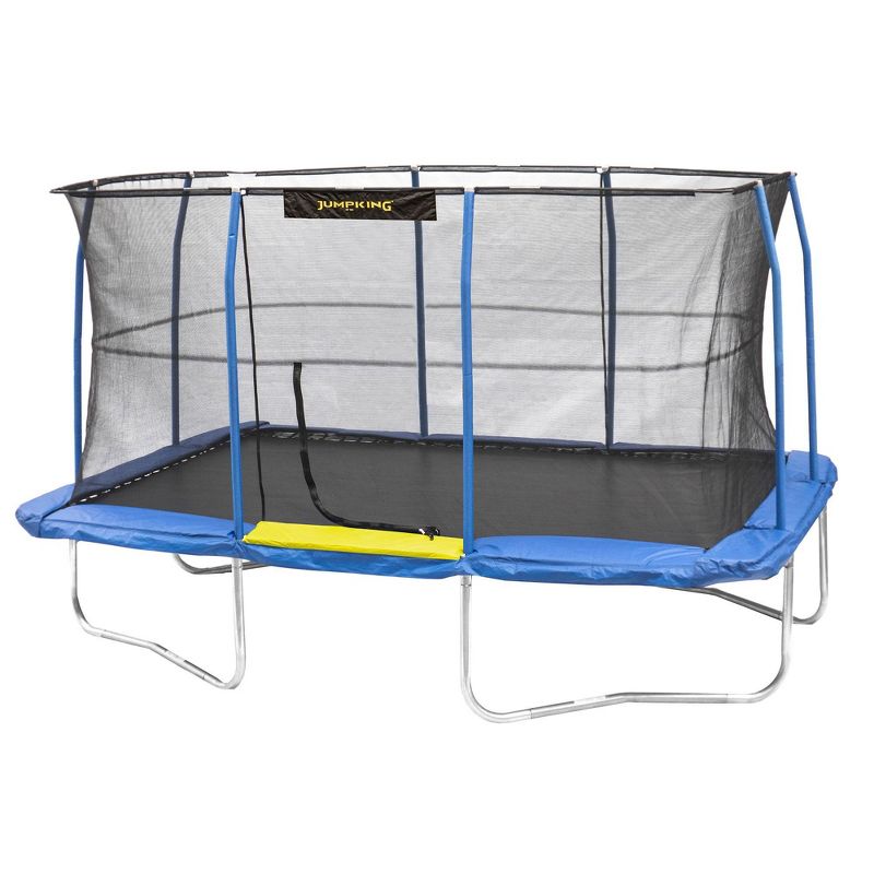 Costway 14 Ft Multicolored Trampoline Recreational Exercise w/ Safety Net Ladder