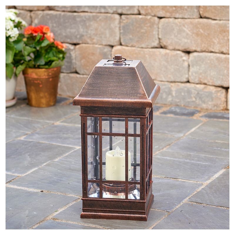 San Rafael II 15" LED Solar Mission Outdoor Lantern - Smart Living