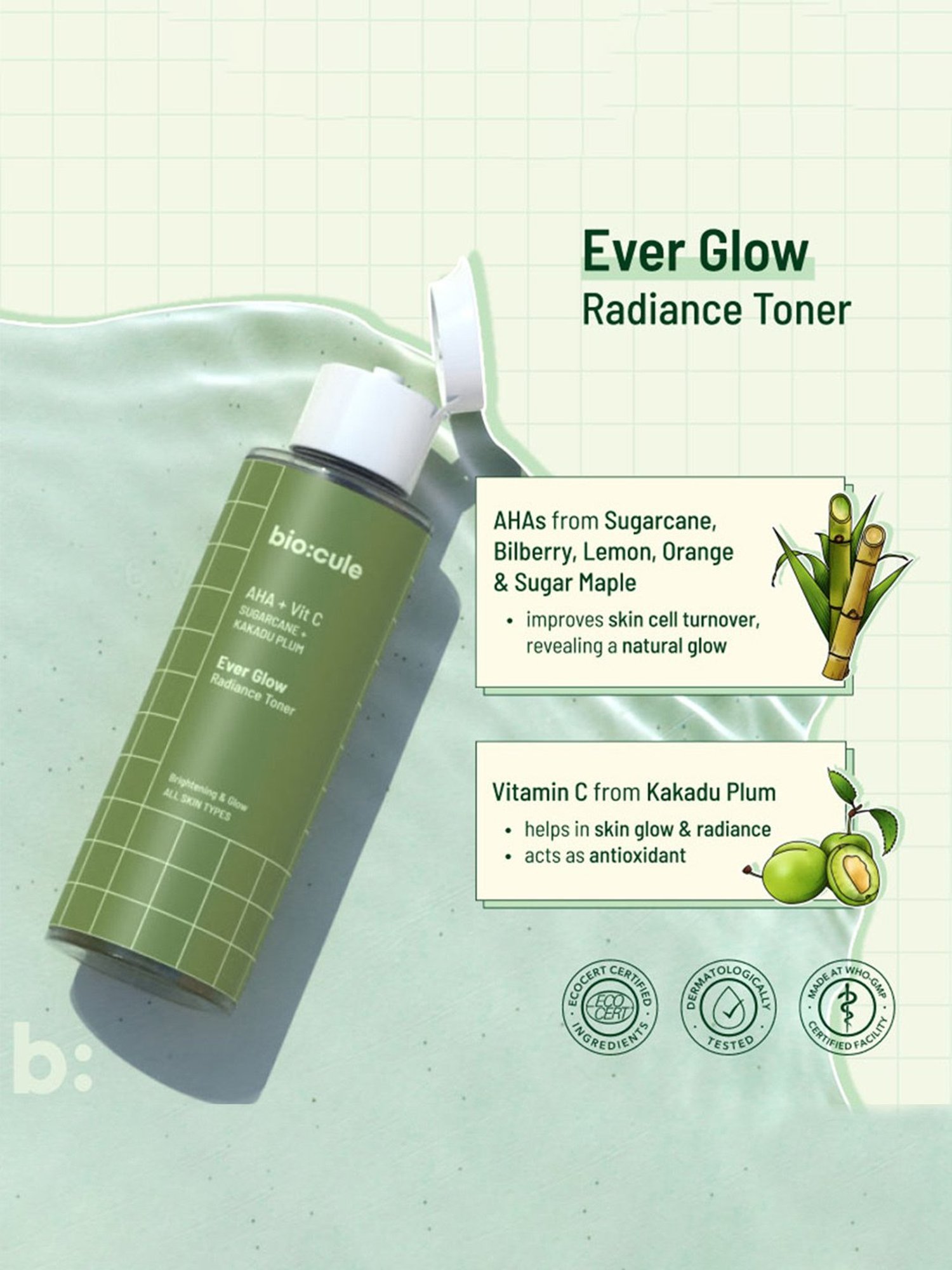 Biocule Ever Glow Radiance Toner - 100 ml