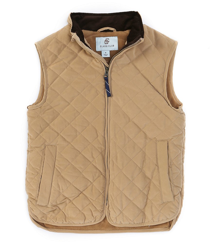 First Wave Big Boys 8-20 Brown Pleather Moto Jacket