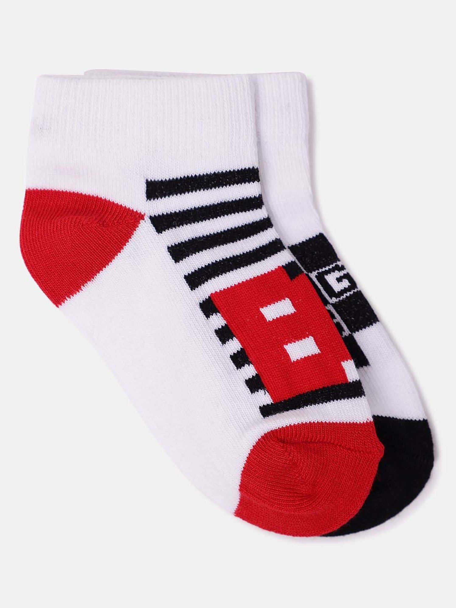 Skechers Crew Multicolor Printed Socks for Girls - Pack of 3