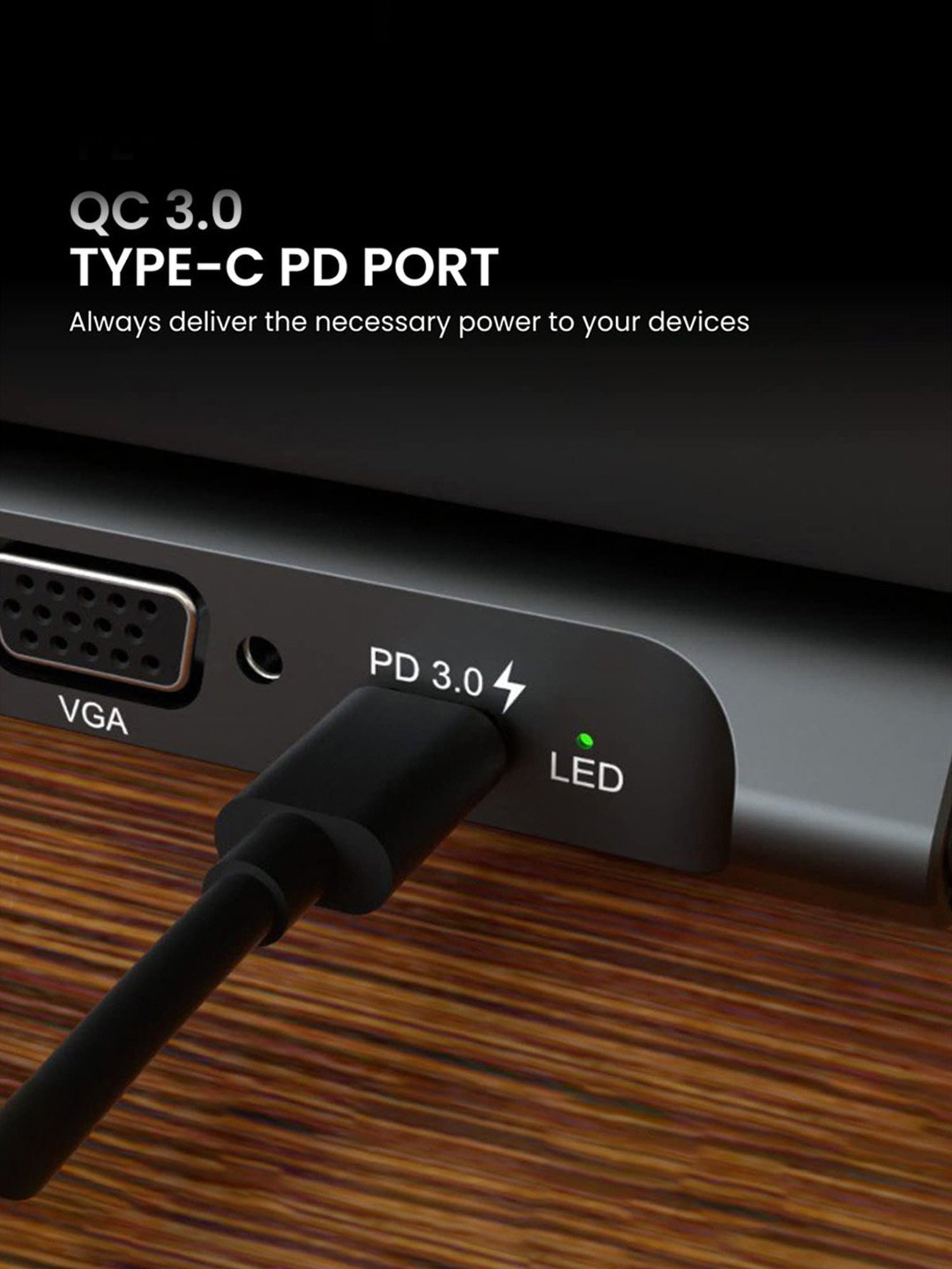 Portronics POR-1763 Mport 13C 13 -in-1 Type C USB Hub Docking Station (Grey)