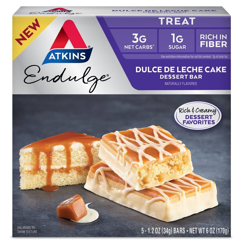 Atkins Endulge Dessert Bar - Dulce de Leche - 5ct