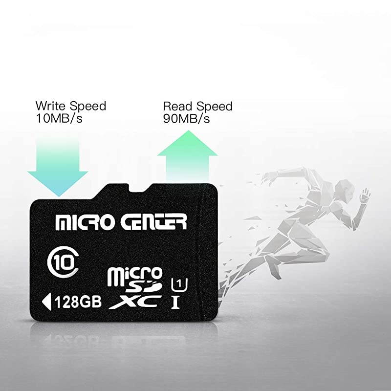 Center 128GB microSDXC Class 10 Flash Memory Card with Adapter Twin Pack