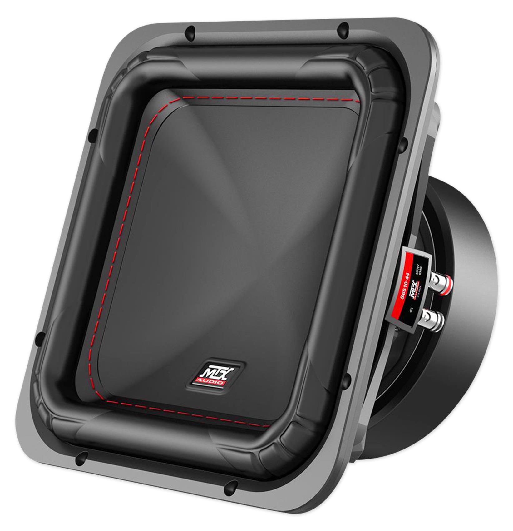 (2) MTX S6510-44 10" 1000 Watt RMS Car Subwoofers+Mono Amplifier+Copper Amp Kit