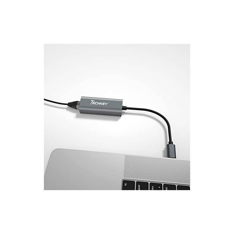 USB C to Ethernet Adapter  USB Thunderbolt 3 Type C to RJ45 Gigabit Ethernet LAN Network Adapter Compatible for MacBook Pro 201920182017 Dell XPS ChromeBook Galaxy S9S8 and More