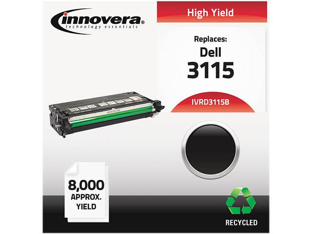 Innovera IVRD3115B Black Compatible Remanufactured 310-8395 (3115)  Toner