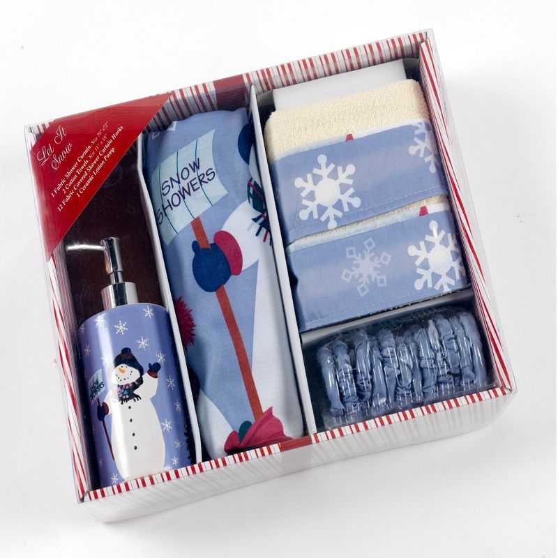 Carnation Home Fashions "Let it Snow" 16 Piece Bath Set