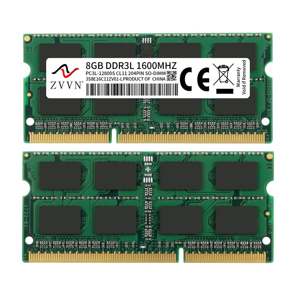 ZVVN 16GB Kit (2x 8GB) DDR3L 1600 (PC3L 12800) 204-Pin 1.35V SO-DIMM RAM Laptop Notebook Memory Model 3S8E16C11ZV02-L