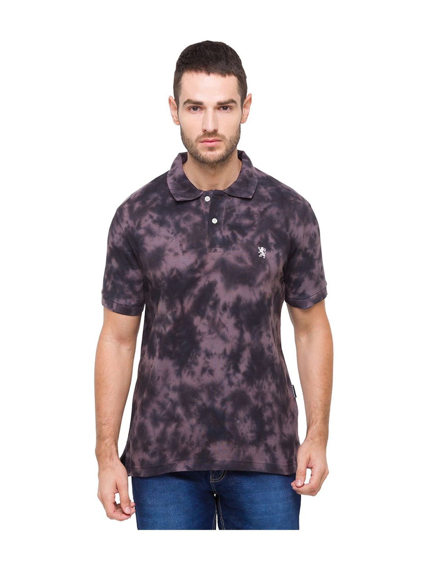 Giordano Black Slim Fit Cotton Polo T-Shirt