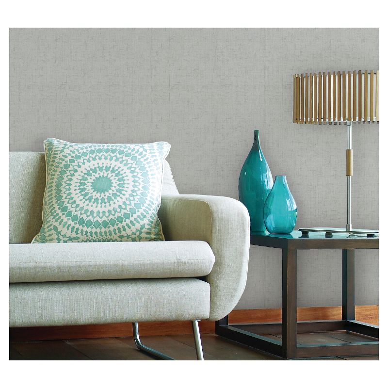 Devine Color Weave Peel & Stick Wallpaper Gray