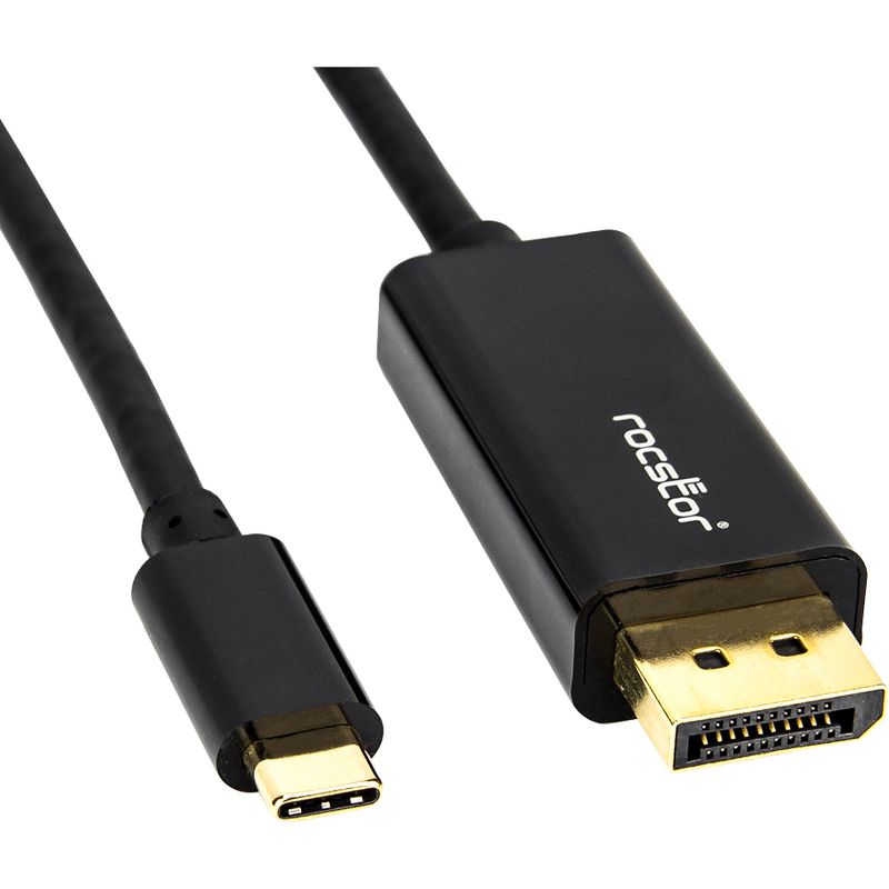 Rocstor Y10C167-B1 Premium 6ft USB-C to DisplayPort Cable M/M- USB Type-C to DisplayPort Converter Cable