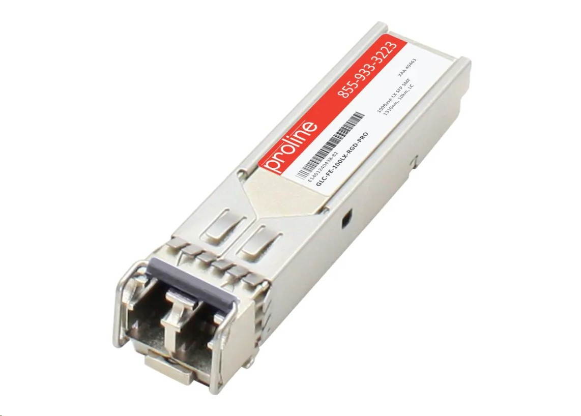 Proline GLC-FE-100LX-RGD-PRO 100BASE-LX SFP SMF 1310NM 10KM LC Transceiver GLC-FE-100LX-RGD