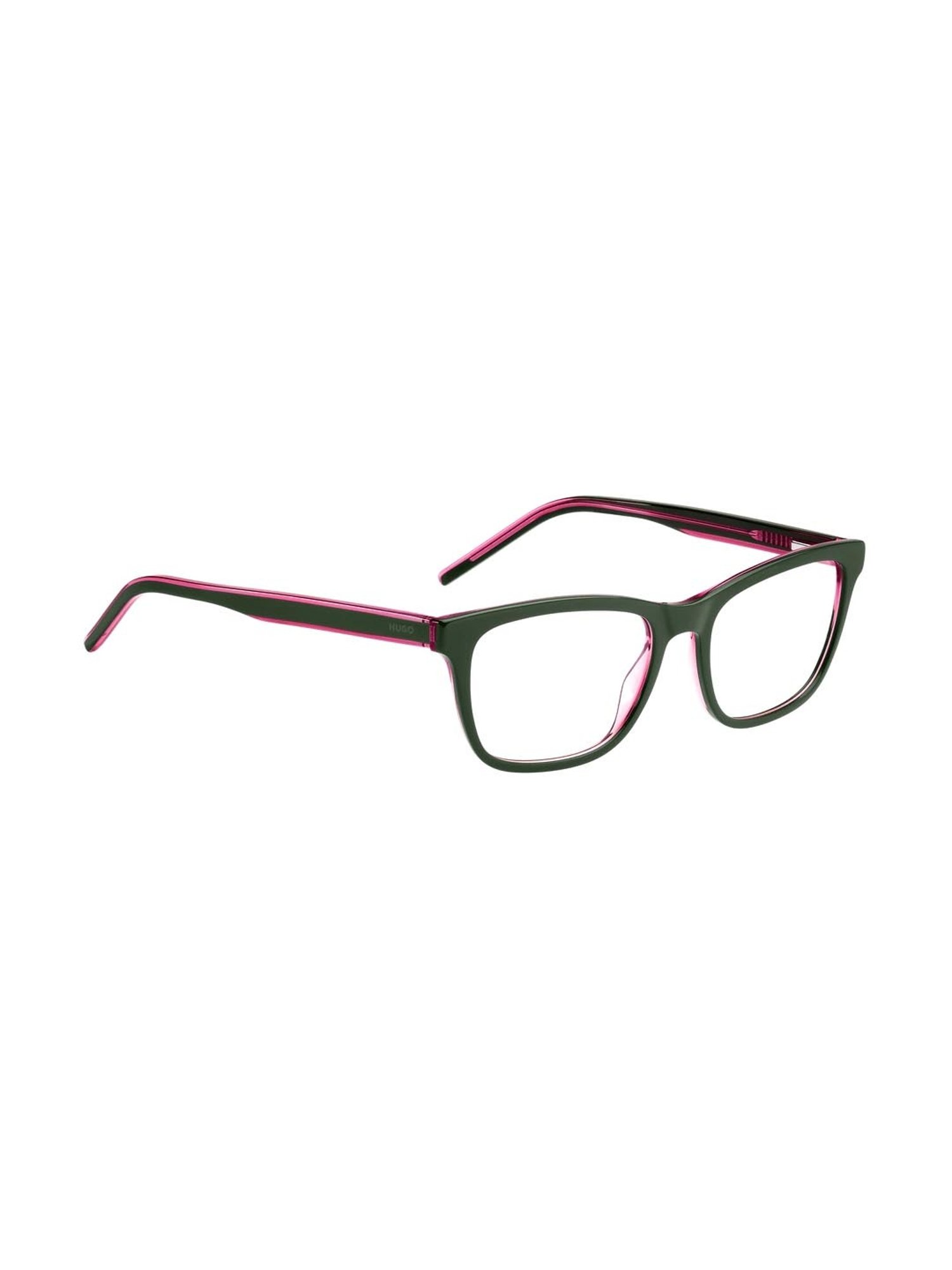 HUGO Green Rectangular Eye Frames for Women