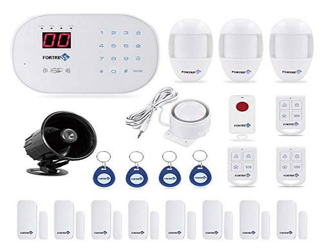 Fortress S02-B Wireless Home Security Alarm System Kit With Auto Dial
