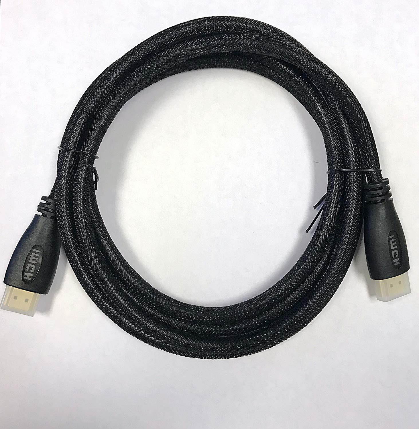 WGGE LED HDMI Cable 2.0 High Speed, Nylon braiding, HDMI(19 PIN by Copper Wire), Gold connectors, Support 4k 1080p 3D TV, Ethernet, Home Theater, HDTV, Xbox and Set-top Boxes (6.6 feet)