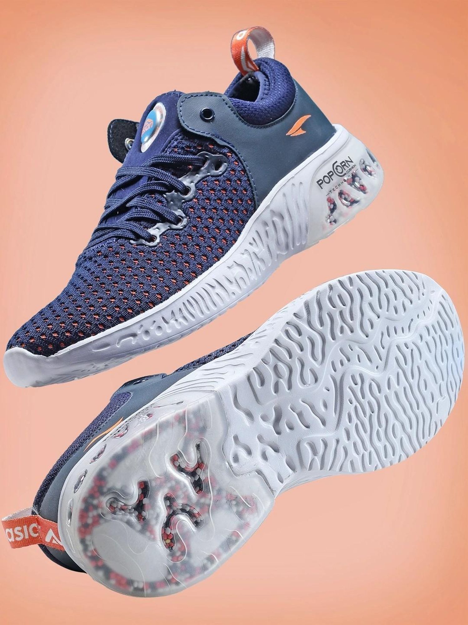 Asian Men's Blue Running Shoes