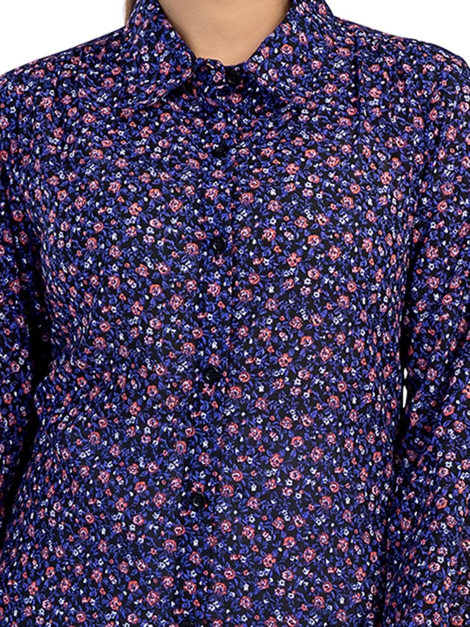 Nino Bambino Purple Printed Long Shirt