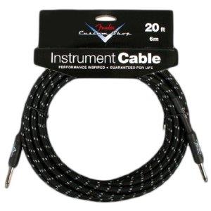 Fender Accessories 099-0820-049 Fender Custom Shop 15-Feet Instrument Cable - Tweed 099-0820-049 FENDER