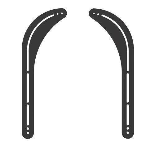 Impact Mounts Universal Steel Sound Bar Soundbar Speaker Bracket Mount Above Below Tv