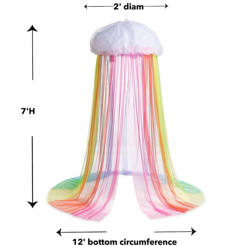 HearthSong - Rainbow Hideaway Canopy with LED Lights