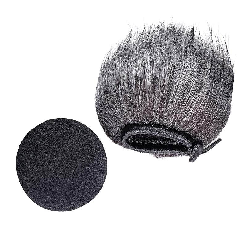 Zoom H1n Recorder Foam amp Furry IndoorOutdoor Windscreen Muff Pop FilterWind Cover Shield Fits Zoom H1n amp H1 Handy Portable Digital Recorder