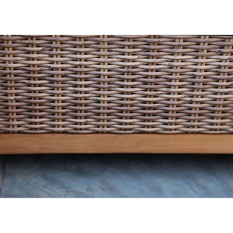 Hillgrove 6pc Sectional Seating Set Brown - Canopy Home and Garden