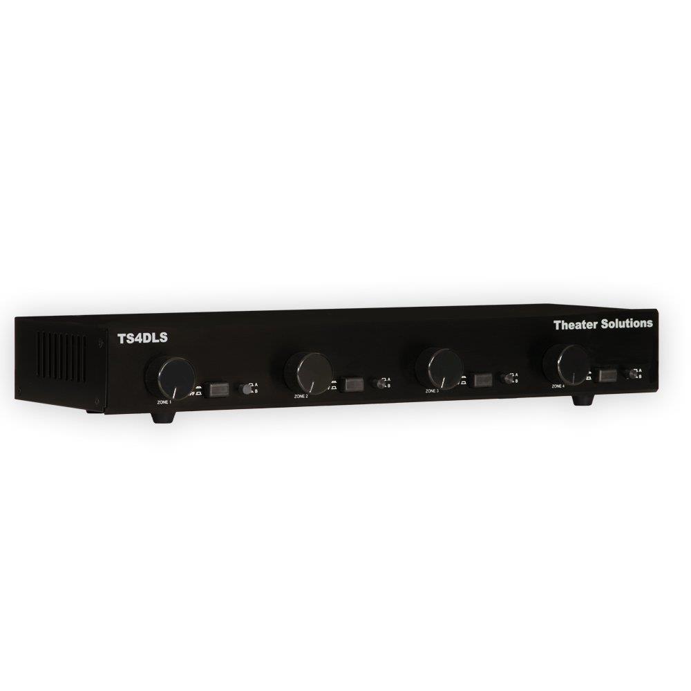 Theater Solutions TS4DLS Four Zone Dual Source Selector with Volume Controls