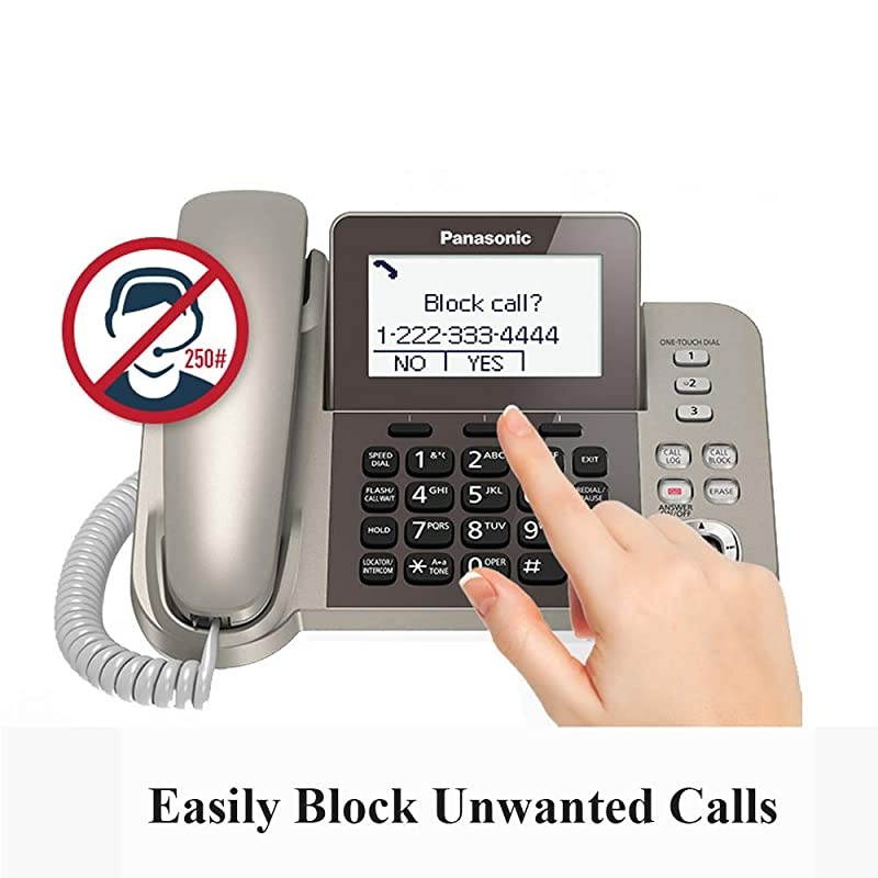 KXTGF352N Dect 2Handset Landline Telephone Renewed