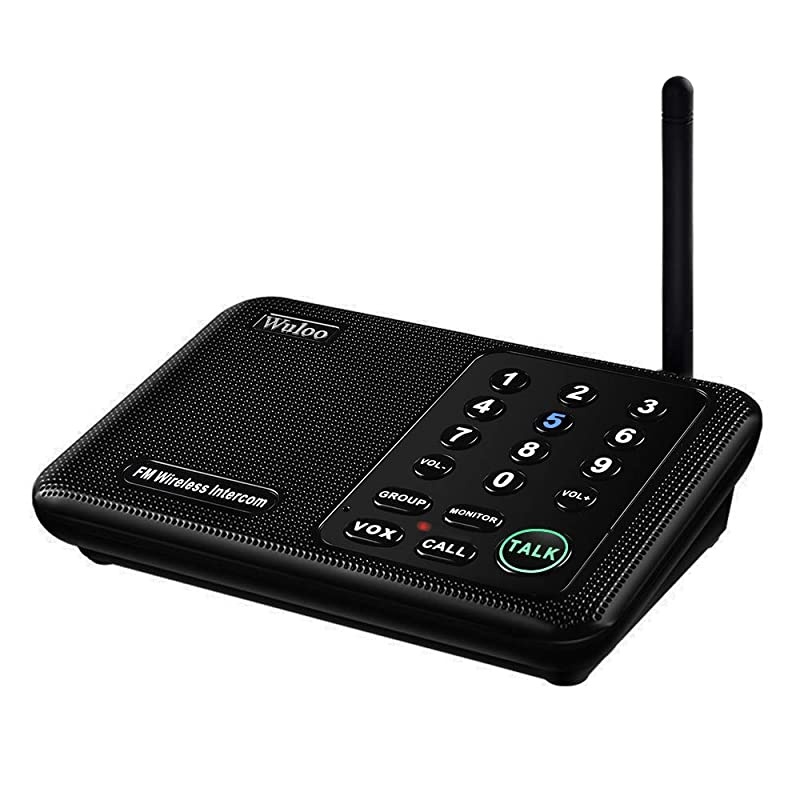 Intercoms Wireless for Home 5280ft Range 10 Channel 3 Code, Intercom System for House Business Office(Only 1 Unit for Expandable The Original intercom System, CAN NOT Work Without Other Units)