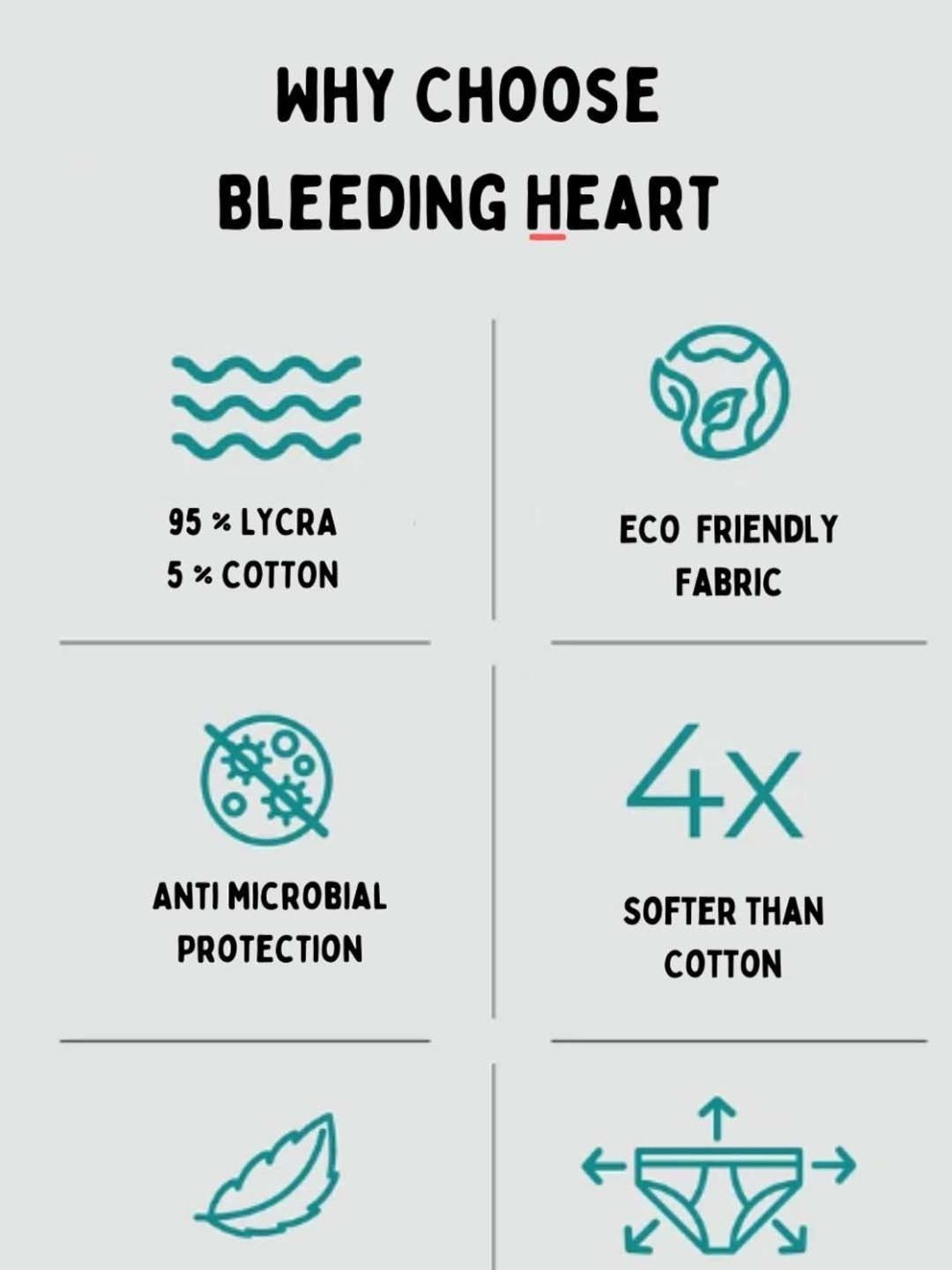 Bleeding Heart Red Plain Panty