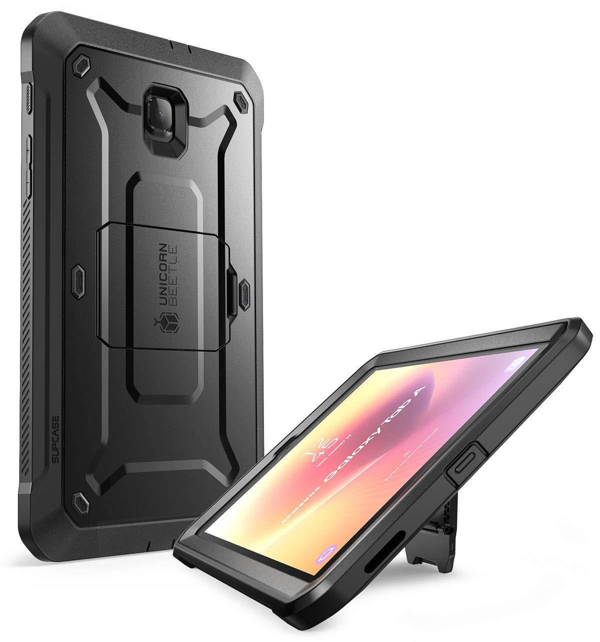 galalxy tab a 8.0 case 2018, supcase with built-in screen protector [unicorn beetle pro series] full-body hybrid rugged kicksta