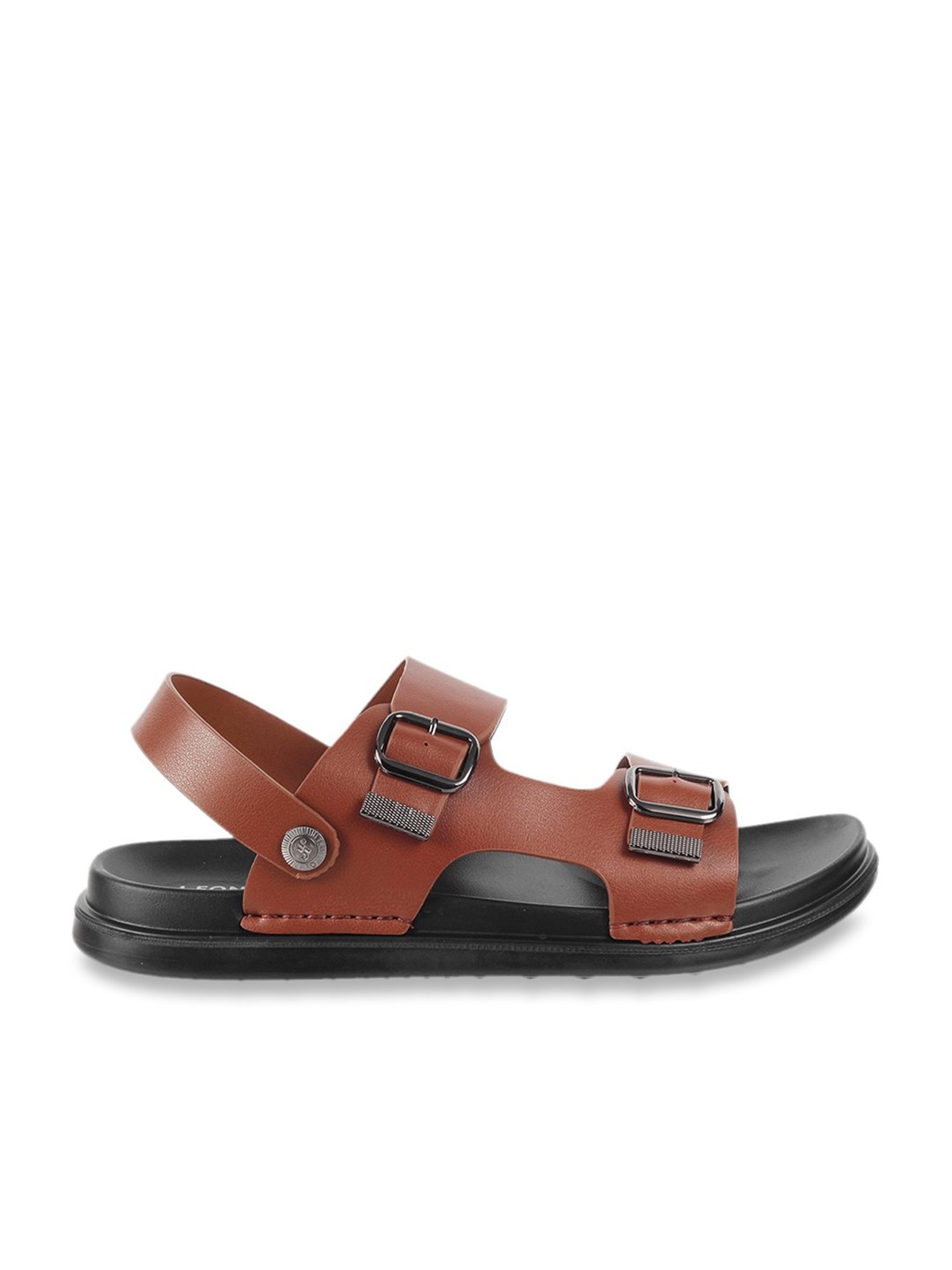 J. Fontini by Mochi Men's Tan Sling Back Sandals