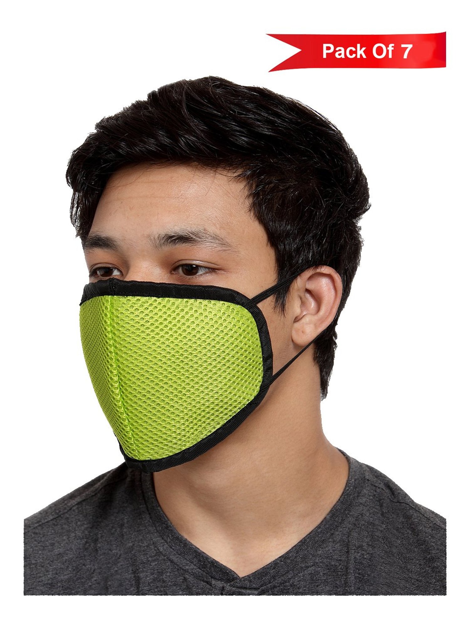 Copper Compression Infused Face Mask - Black - L/XL