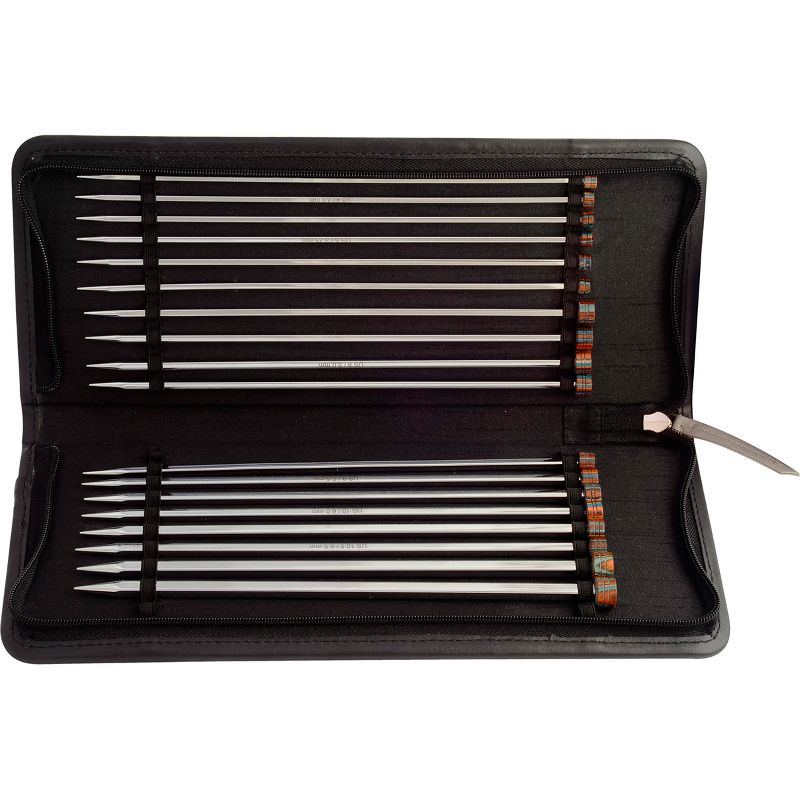 Knitter's Pride-Cubics Platina Straight Needles Set 14"