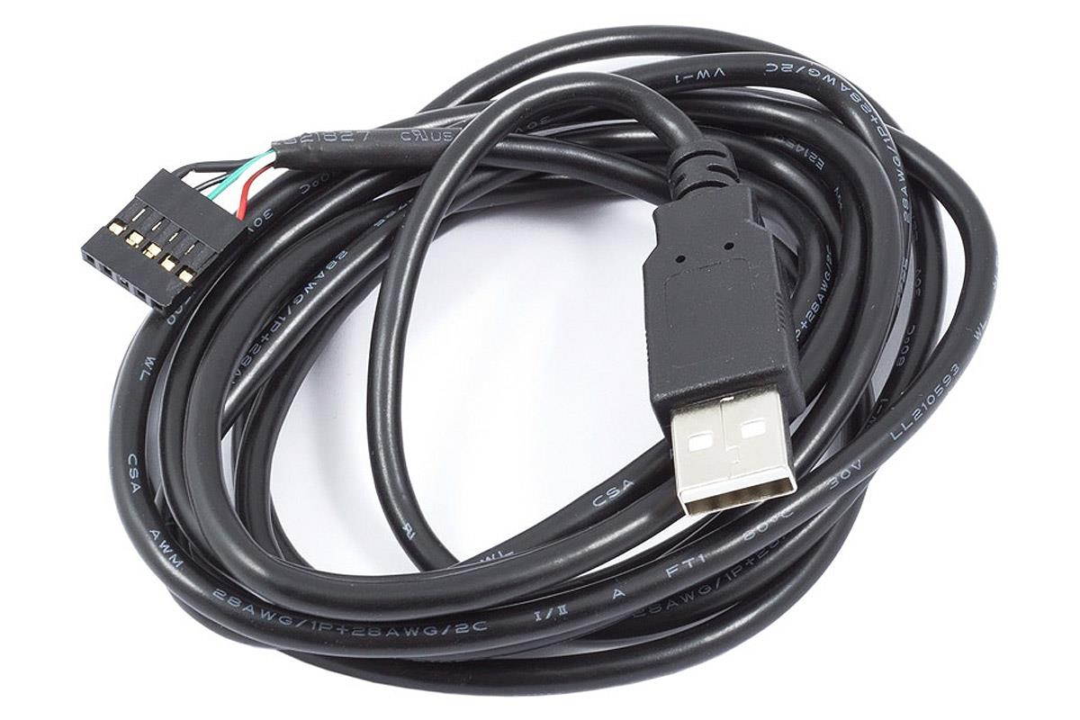 Aquacomputer USB Cable A-plug to 5 pin Female Connector, 200 cm (53210)