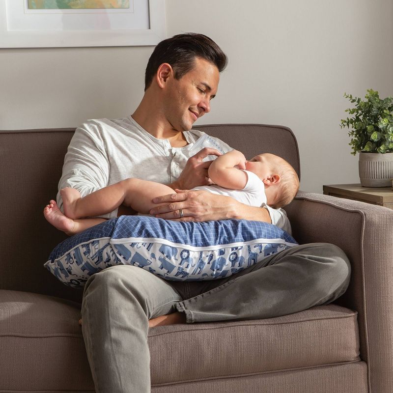 Boppy Original Nursing Pillow Cover - Gray Gold Giraffes