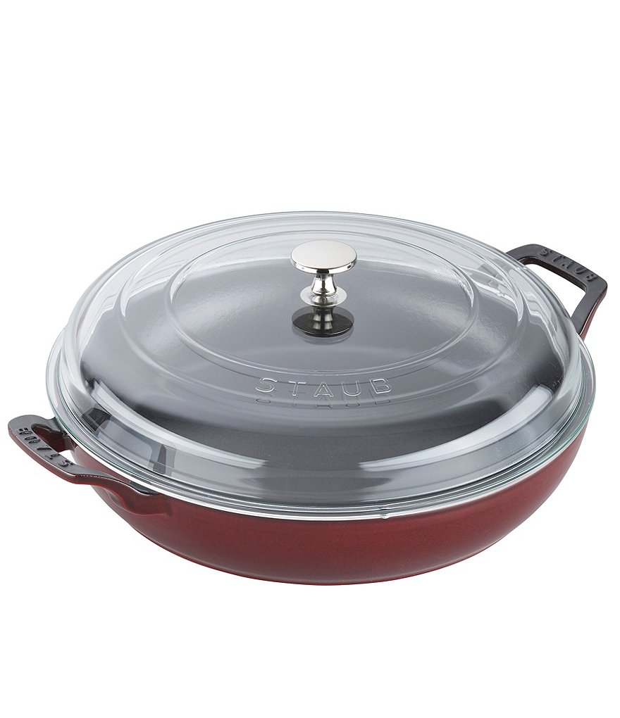 Staub Cast Iron 3.5qt Braiser with Glass Lid