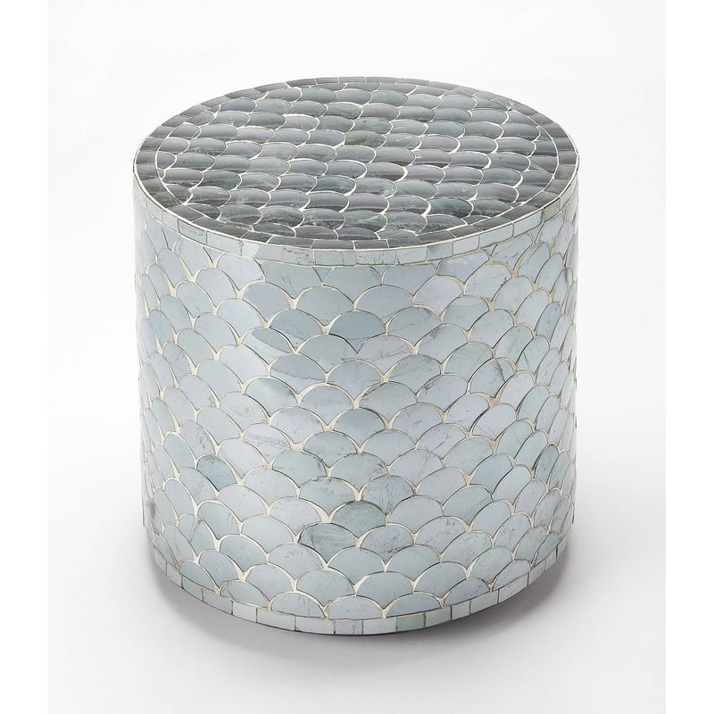 Alana Mirrored Accent Table Blue - Butler Specialty