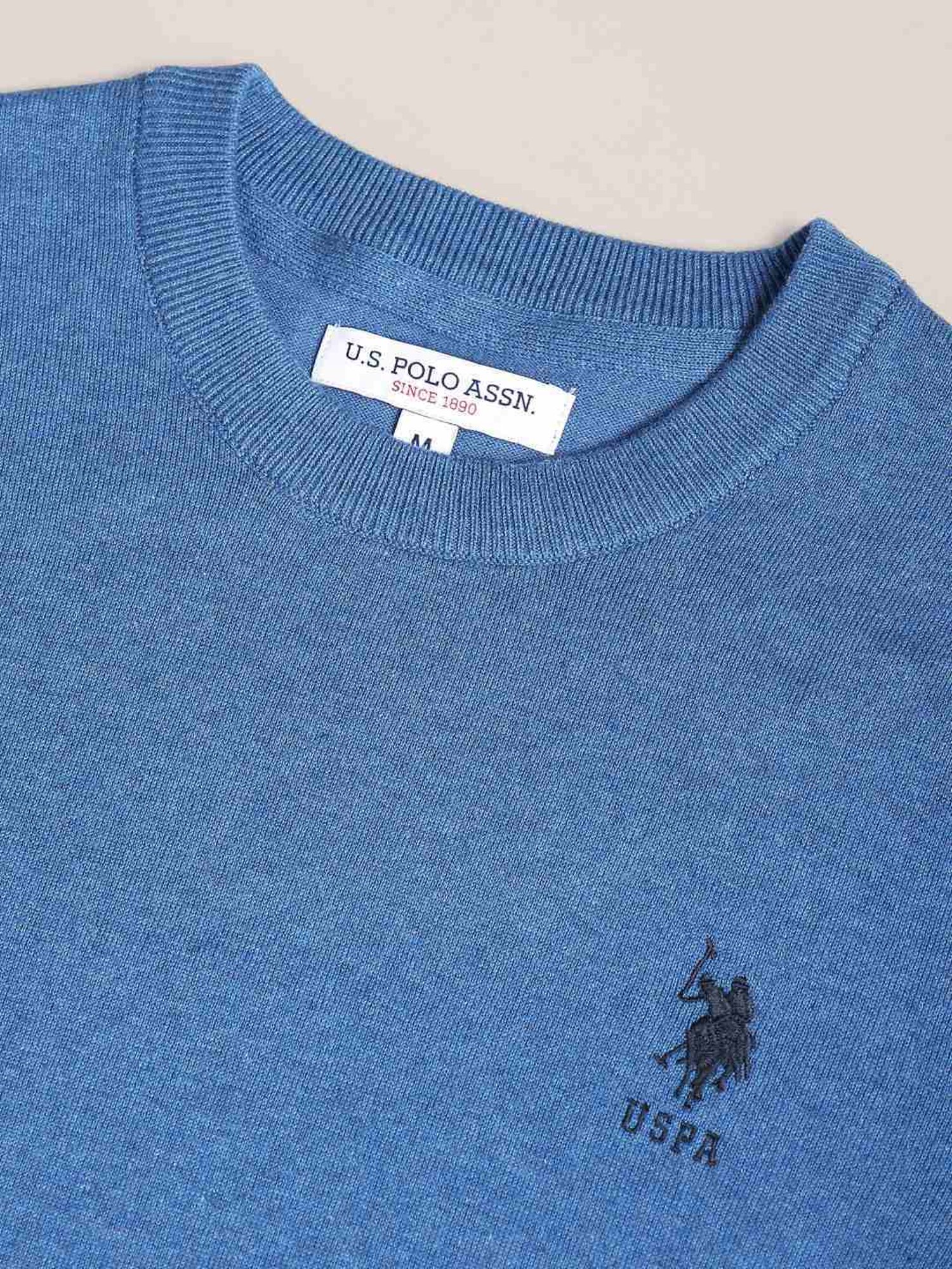 U.S. Polo Assn. Blue Regular Fit Sweater