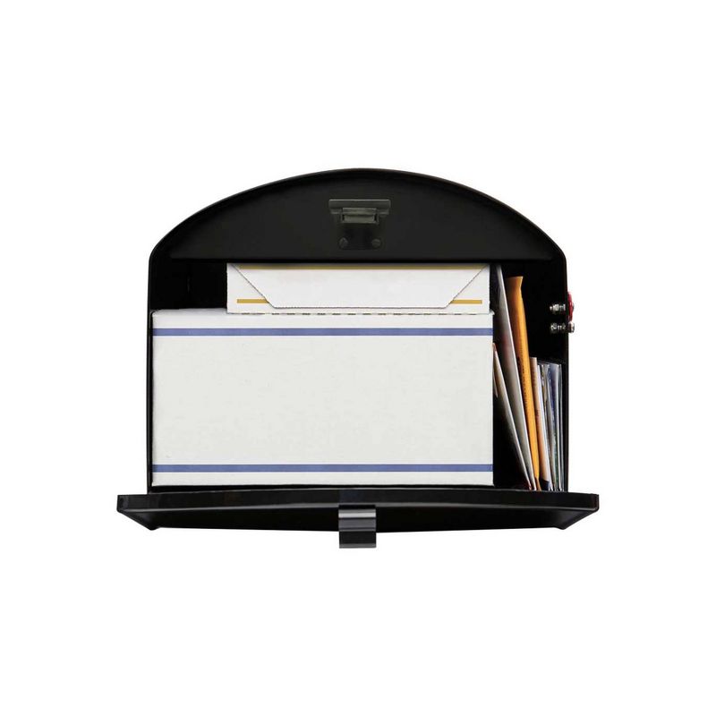 Gibraltar Mailboxes Storehouse Post Mount Mailbox Black