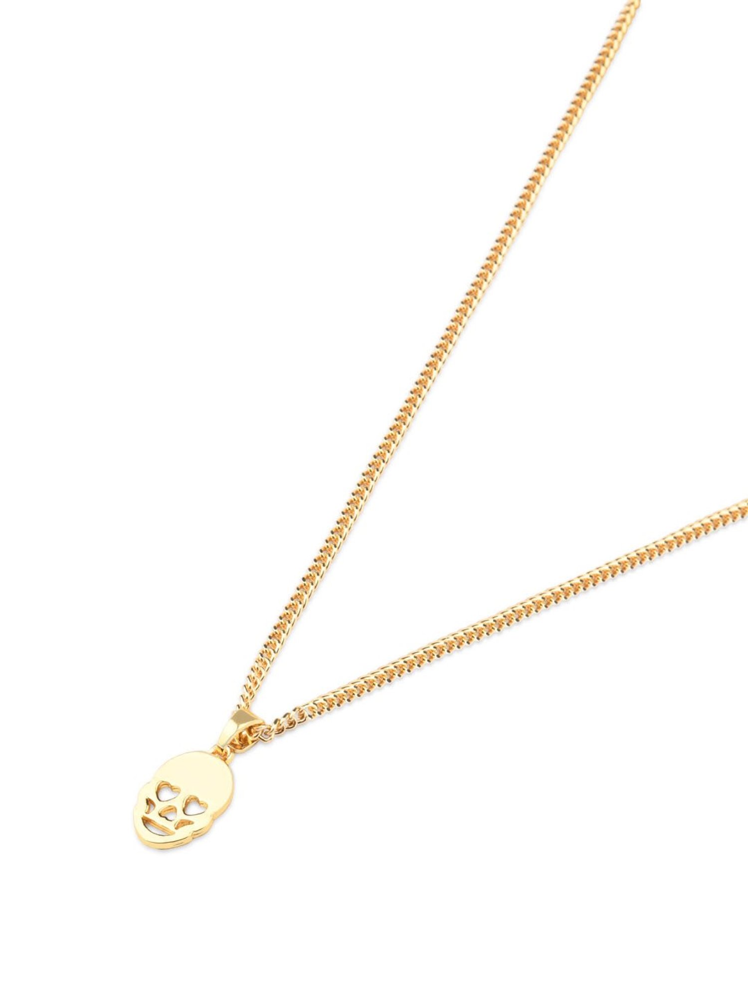 The Bro Code Gold-Plated Heart Face Pendant Necklace for Men