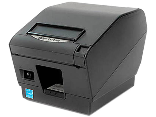 Star Micronics 37966680 TSP700 Series Direct Thermal Label and Receipt Printer with CloudPRNT - Gray - TSP743IICLOUDPRNT-24L GRY